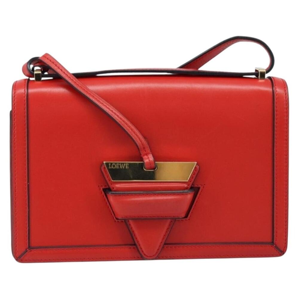 Loewe Leather Shoulder Bag Red